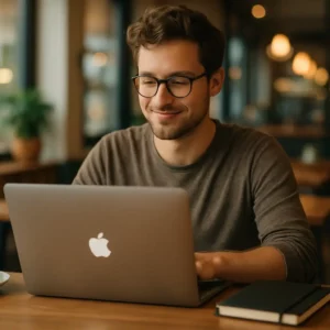 Working at a coffeeshop